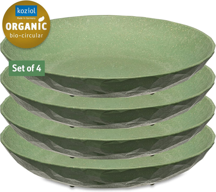 Koziol Suppenteller, 220 mm, 220 mm, 4 Stück 220mm Nature Leaf Green, 220mm Nature Leaf Green
