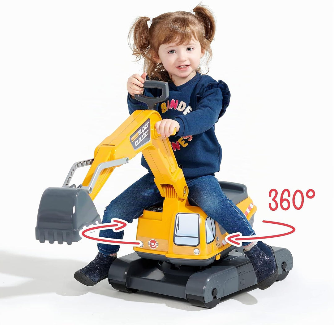 Falk Edel Sandbagger Power Shift Sitzbagger mit Rädern Falk - 100 – Fahrrad und Fahrzeug für Kinder