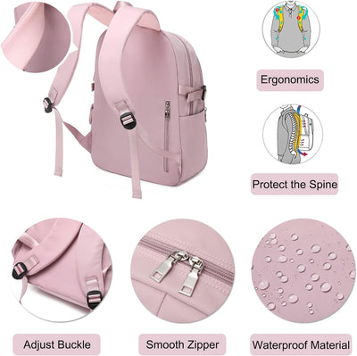 FANDARE Beiläufig Rucksack Schulrucksack Schulranzen Daypacks mit 15.6 Zoll Laptopfach Schultaschen