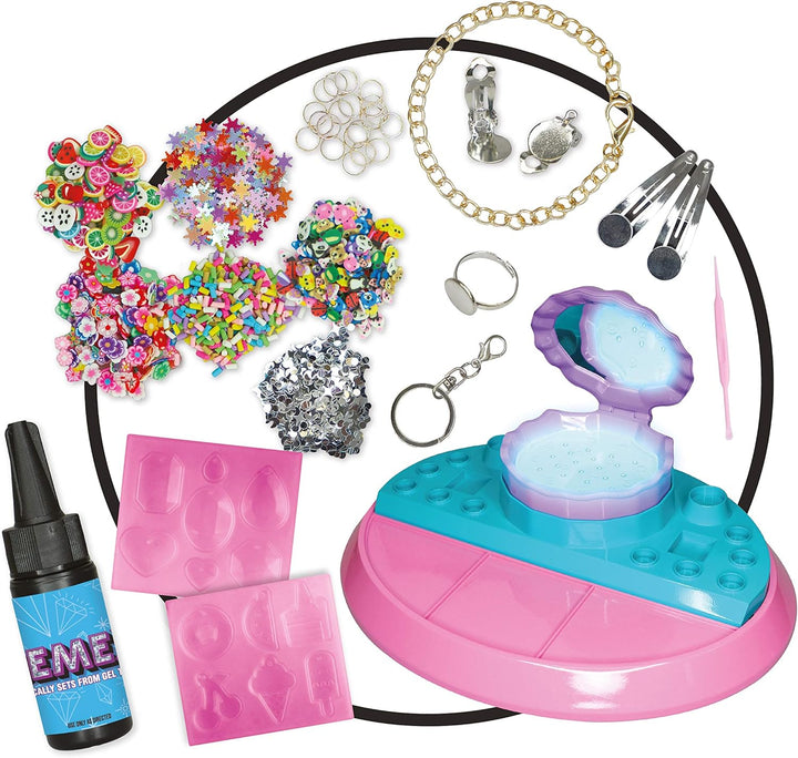 John Adams , GEMEX Deluxe Creation Station: Magically Sets from Gel to gems!, Arts & Crafts, Ages 5+