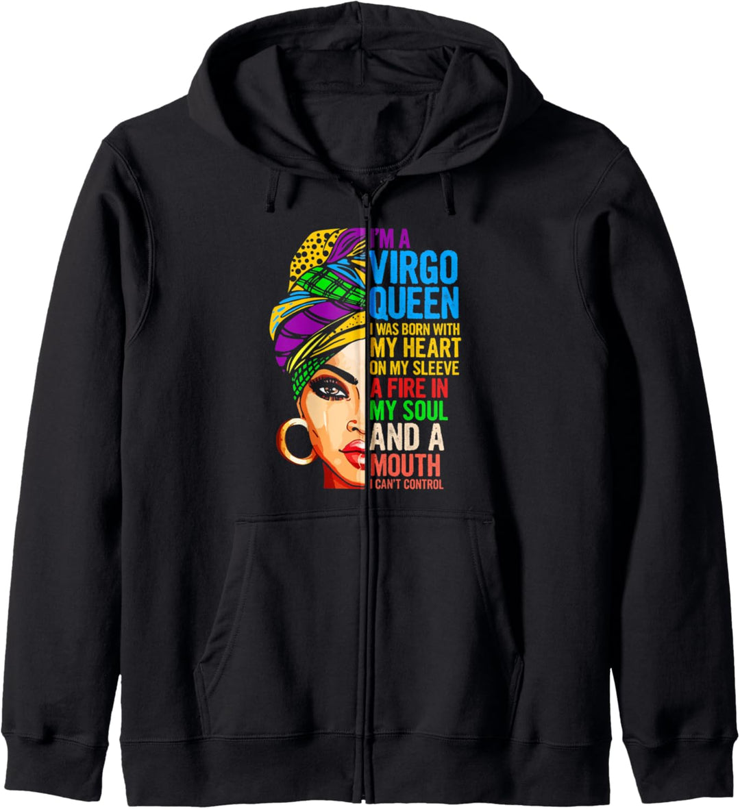 Geschenk für Jungfrau Frauen, August, September Königin Kapuzenjacke