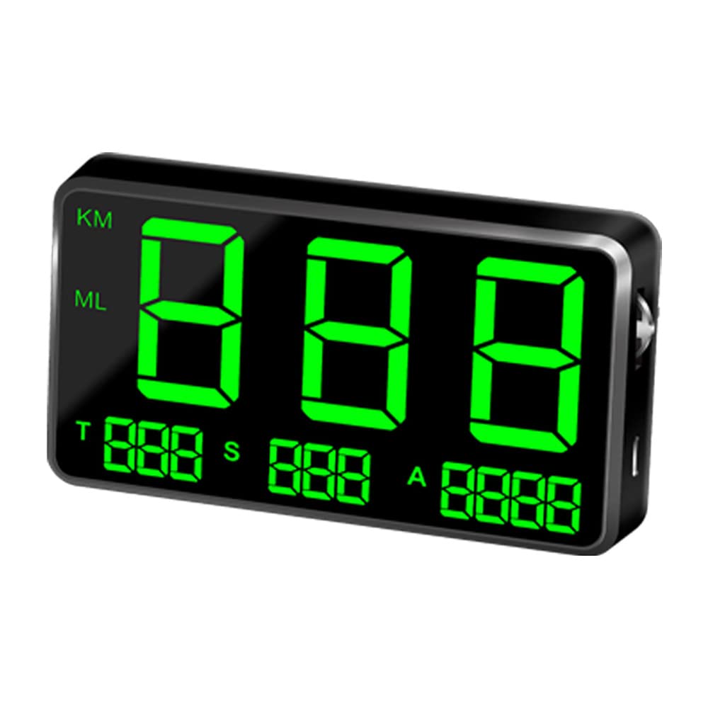 TOTMOX Universal GPS HUD Tachometer C80 Digitalanzeige GPS Head Up Display Tachometer Auto LKW Kilom