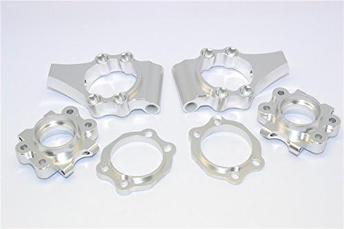 GPM HPI Baja 5B RTR, 5B SS, 5T Tuning Teile Aluminium Rear Knuckle Arm - 6Pcs Set Silver