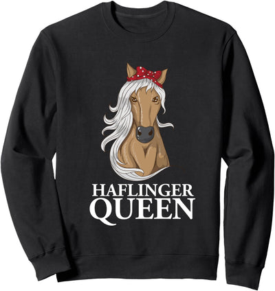 Reiter Haflinger Queen Pferd Reiterkleidung Spruch Geschenk Sweatshirt