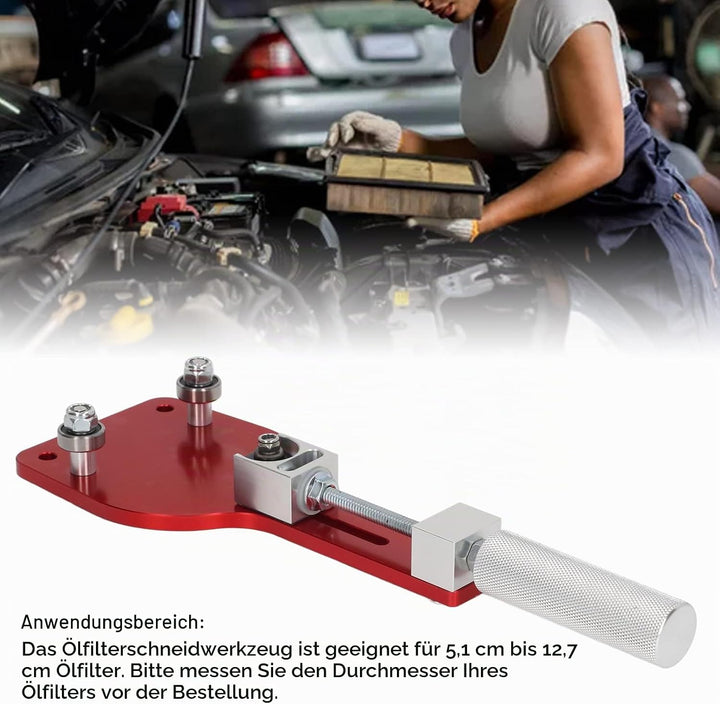Ölfilterschneider 77750 Ölfilter aus Zinklegierung Zum Schneiden von Autoreparaturwerkzeugen 2‑3/8 Z
