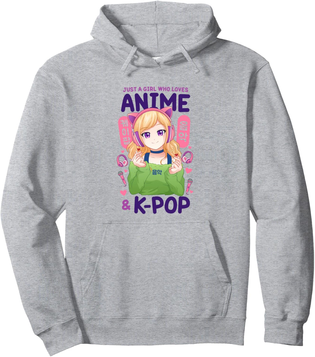 Kawaii Niedliches Anime Mädchen Otaku Japanisches K-Pop Pullover Hoodie