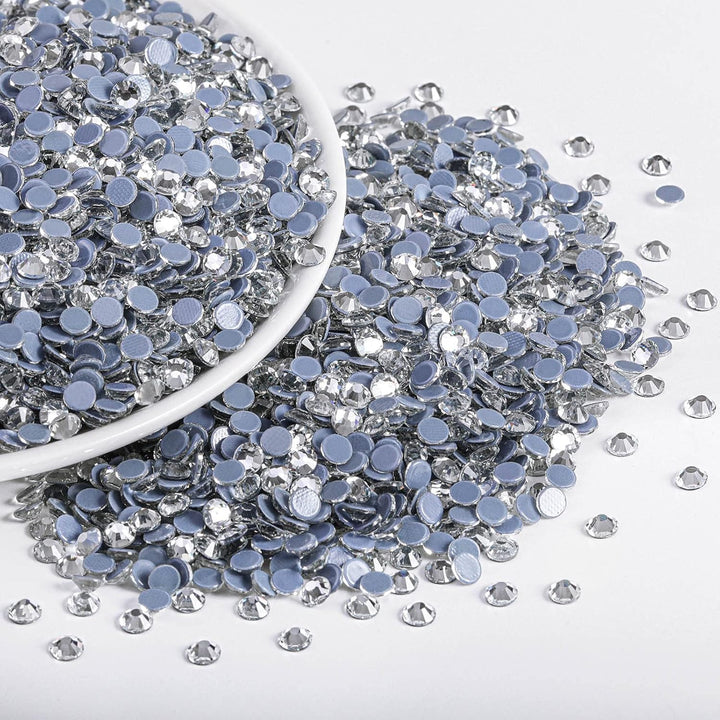 Beadsland Hotfix Strasssteine Bulk,14400pcs Klare Hot Fix Strasssteine für Kunsthandwerk Kleidung DI