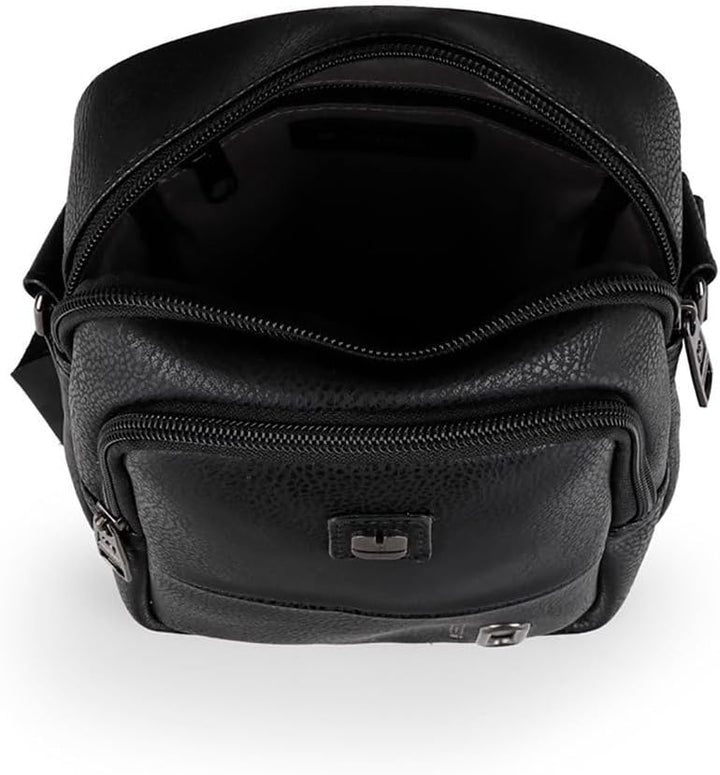 GABOL Herren Umhängetasche, Schwarz, Talla única