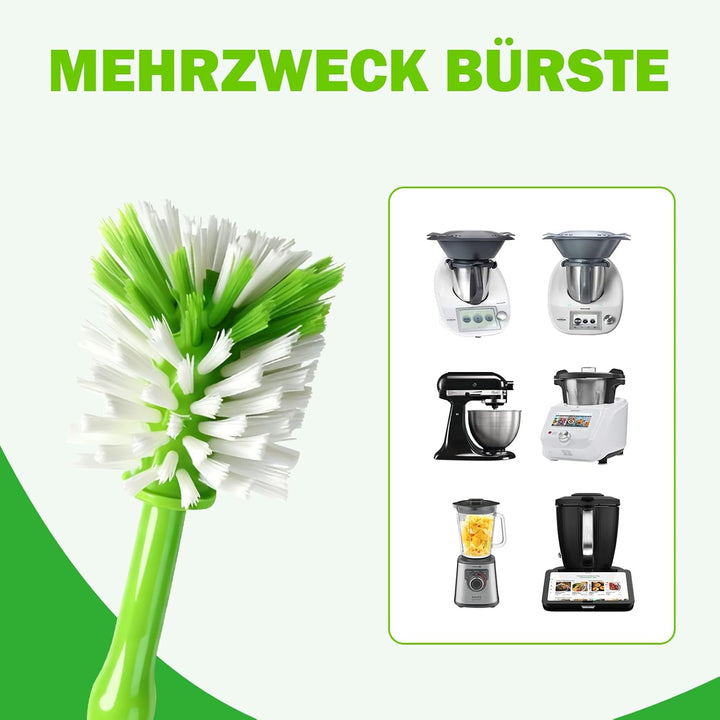 3er Reinigungsbürste Set für Thermomix TM7/TM6/TM5/TM31 &amp; Monsieur Cuisine, Nylonborsten Spülbürste