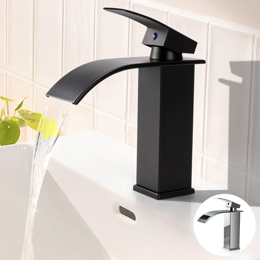 Wasserhahn Bad Schwarz Waschtischarmatur Wasserfall Wasserhahn Bad Waschtischarmatur Einhandmischer