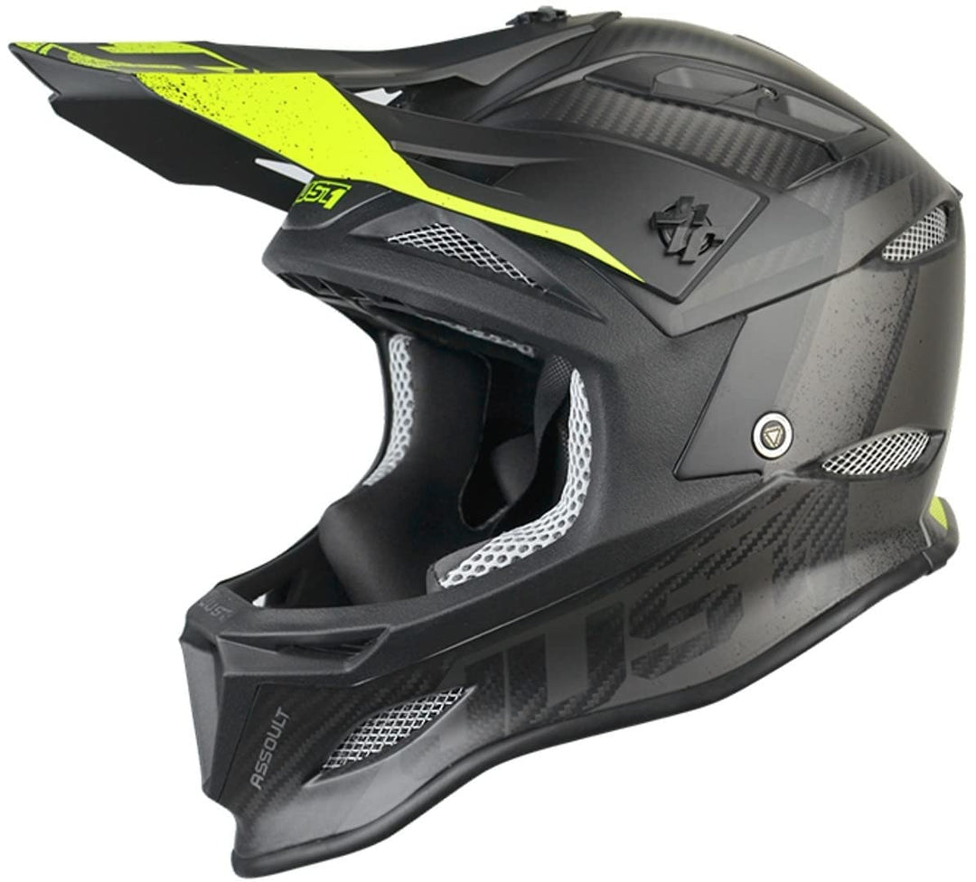 Just 1 Helmets Just1 Jdh Assault Black-Yellow + MIPS XXL Downhill/MTB/Enduro Helm, Schwarz-Gelb