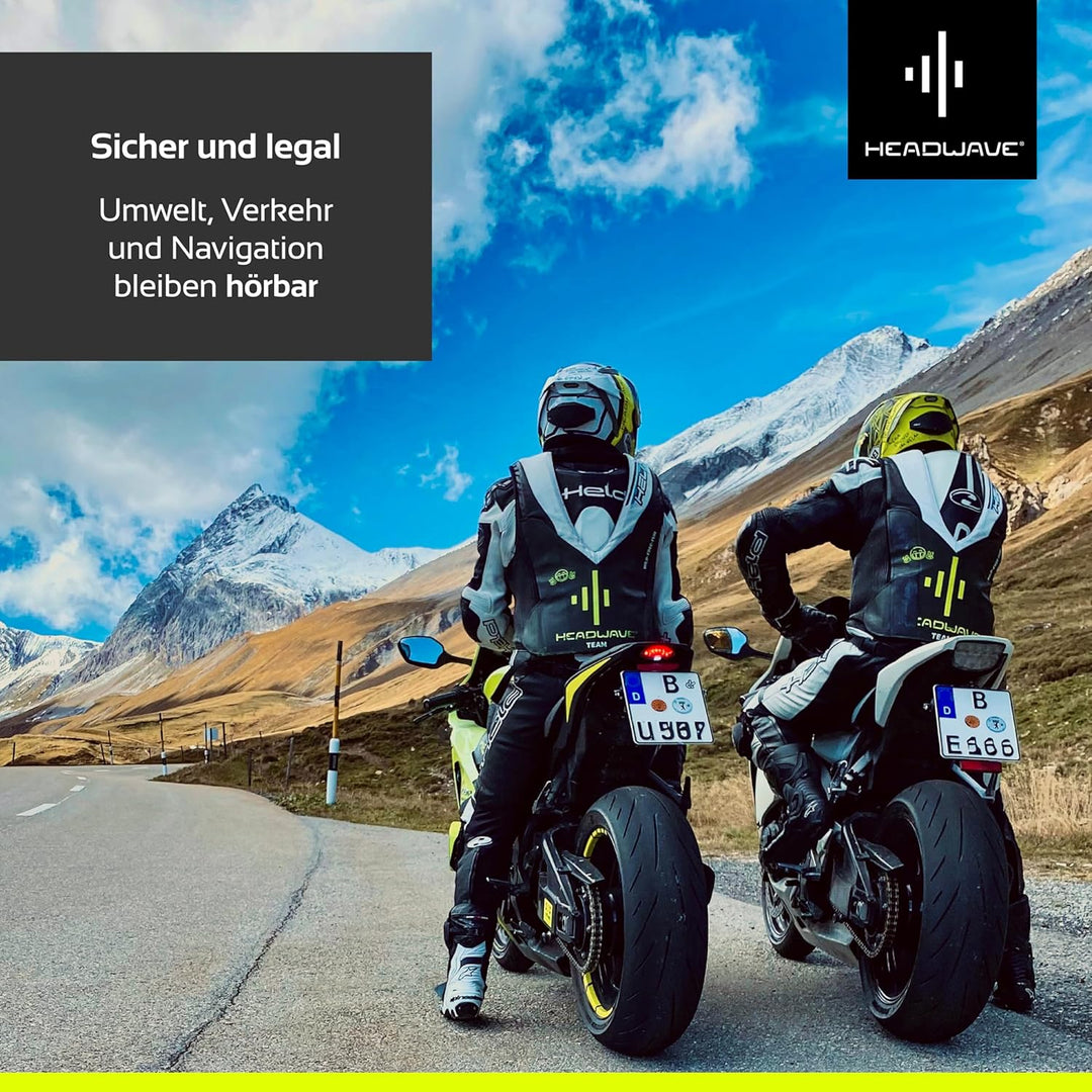 Headwave TĀG 2 - Bluetooth Lautsprecher für Motorrad-Helme, Musik und Navigations-Ansagen, Headset,