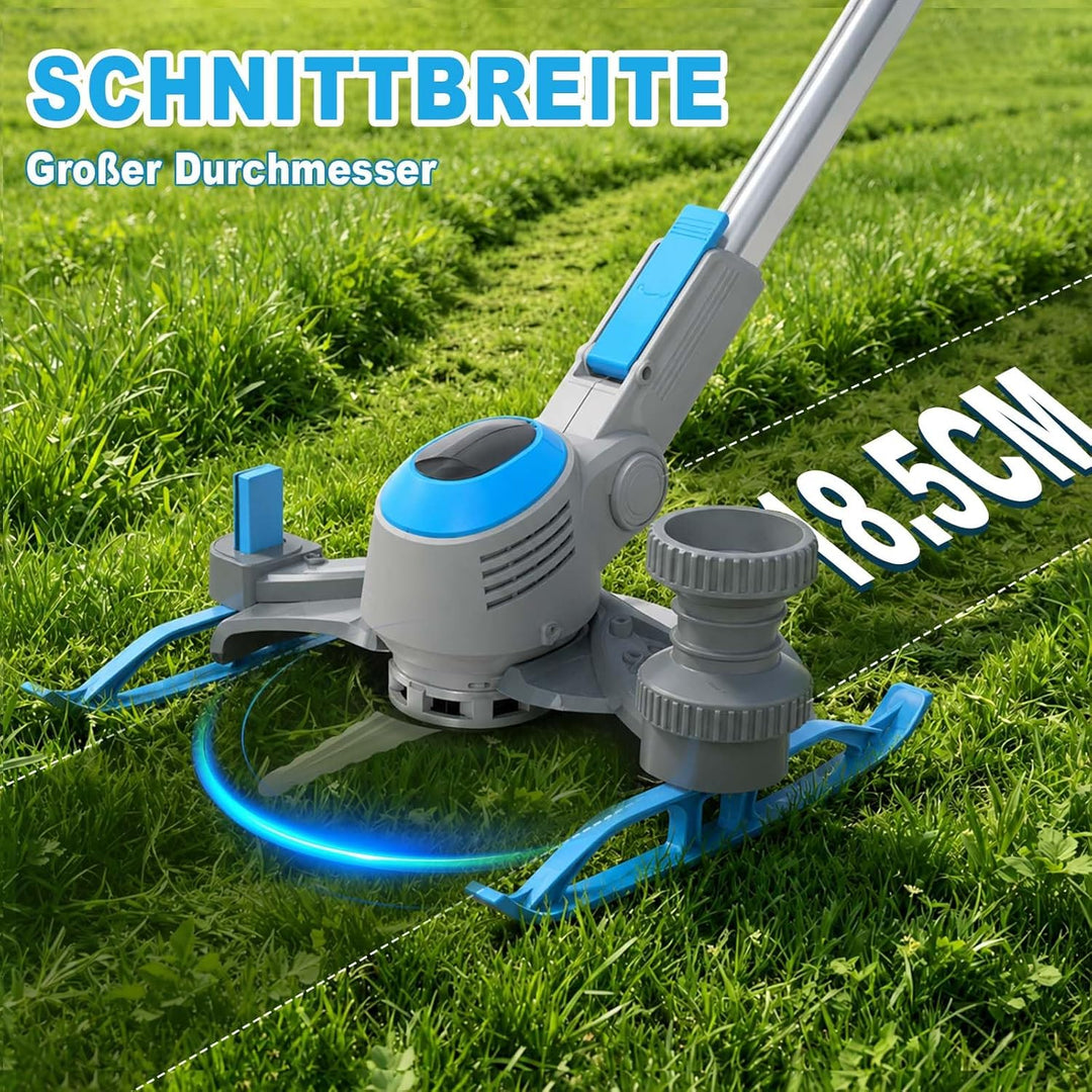 Akku Rasentrimmer für Makita-Akkus, 2 in 1 Rasentrimmer mit 2 x 4.0Ah Akku | 21V Akku Freischneider/