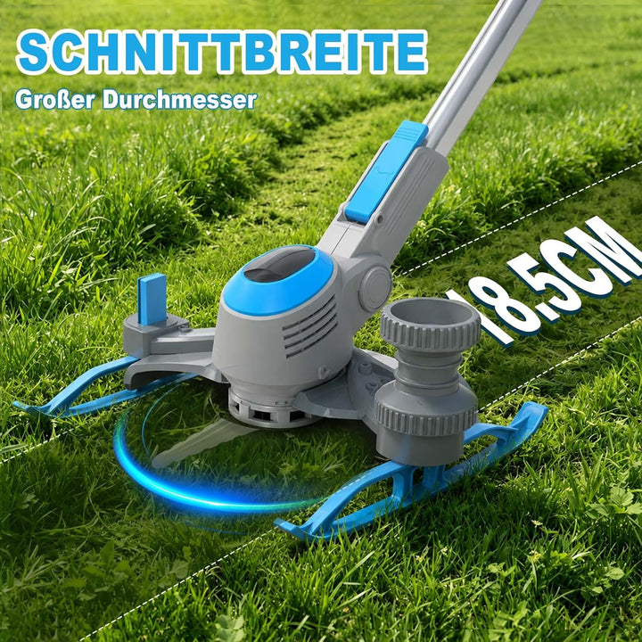 Akku Rasentrimmer für Makita-Akkus, 2 in 1 Rasentrimmer mit 2 x 4.0Ah Akku | 21V Akku Freischneider/