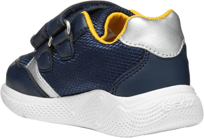 Geox Baby-Jungen B Sprintye Boy B Sneakers, Navy Dk Yellow