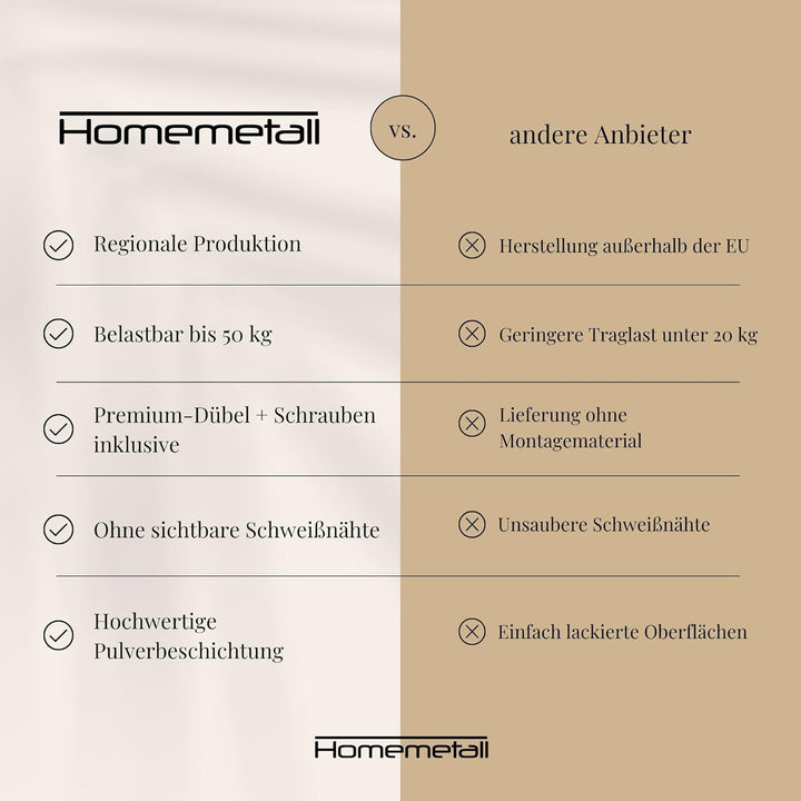 Kleiderstange L-Form schwarz aus Metall - Garderobenstange L-Form 50 kg Traglast - Kleiderstange Eck