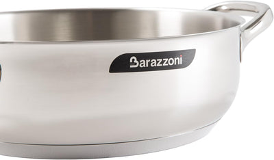 Barazzoni Chef Line Pfanne, Stahl, Stahl, 29.1 x 37.1 x 9.3 cm 29.1x37.1x9.3 cm, 29.1x37.1x9.3 cm