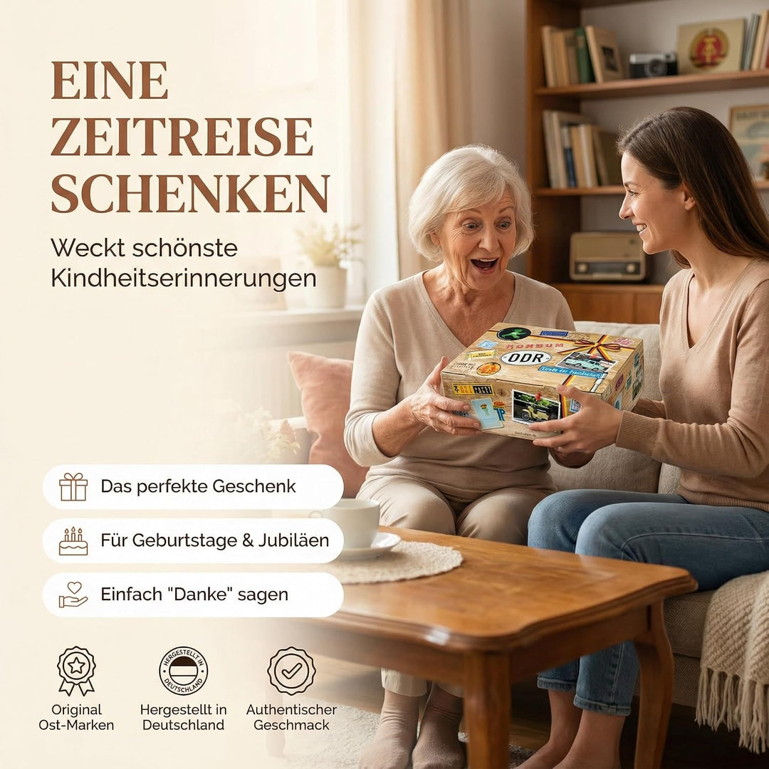 Geschenk bester Papa - Geburtstag Geschenk - Suessigkeiten DDR Suessigkeiten Box XXL, Suessigkeiten