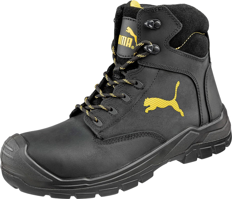 Puma Safety Shoes Borneo Black Mid S3 HRO SRC, Puma 630411-202 Unisex-Erwachsene Sicherheitsschuhe,