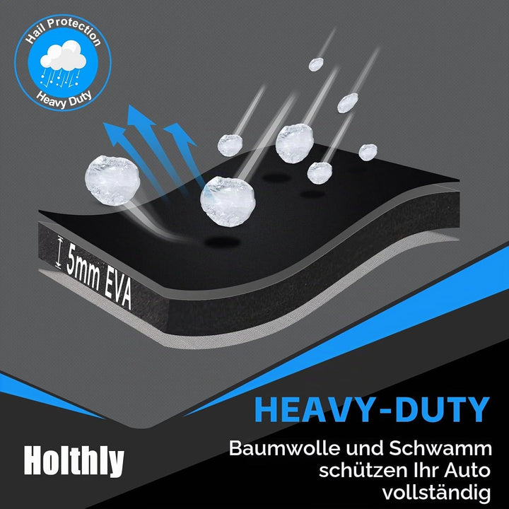 Hagelschutzplane Auto Autoabdeckung Wasserdicht, PKW Hagelschutzgarage, Abdeckplane für Hagel Regen