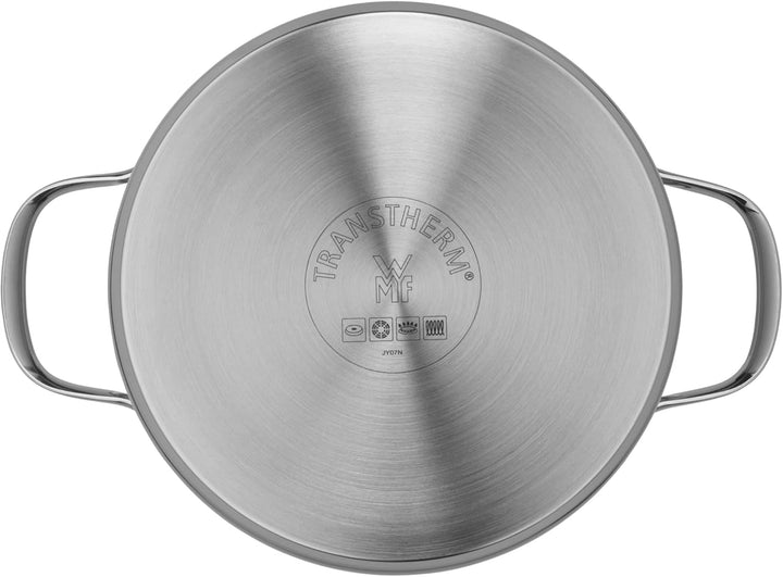 WMF Provence Plus Kochtopf gross 20cm, Glasdeckel, Fleischtopf Induktion 3,3l, Cromargan Edelstahl p