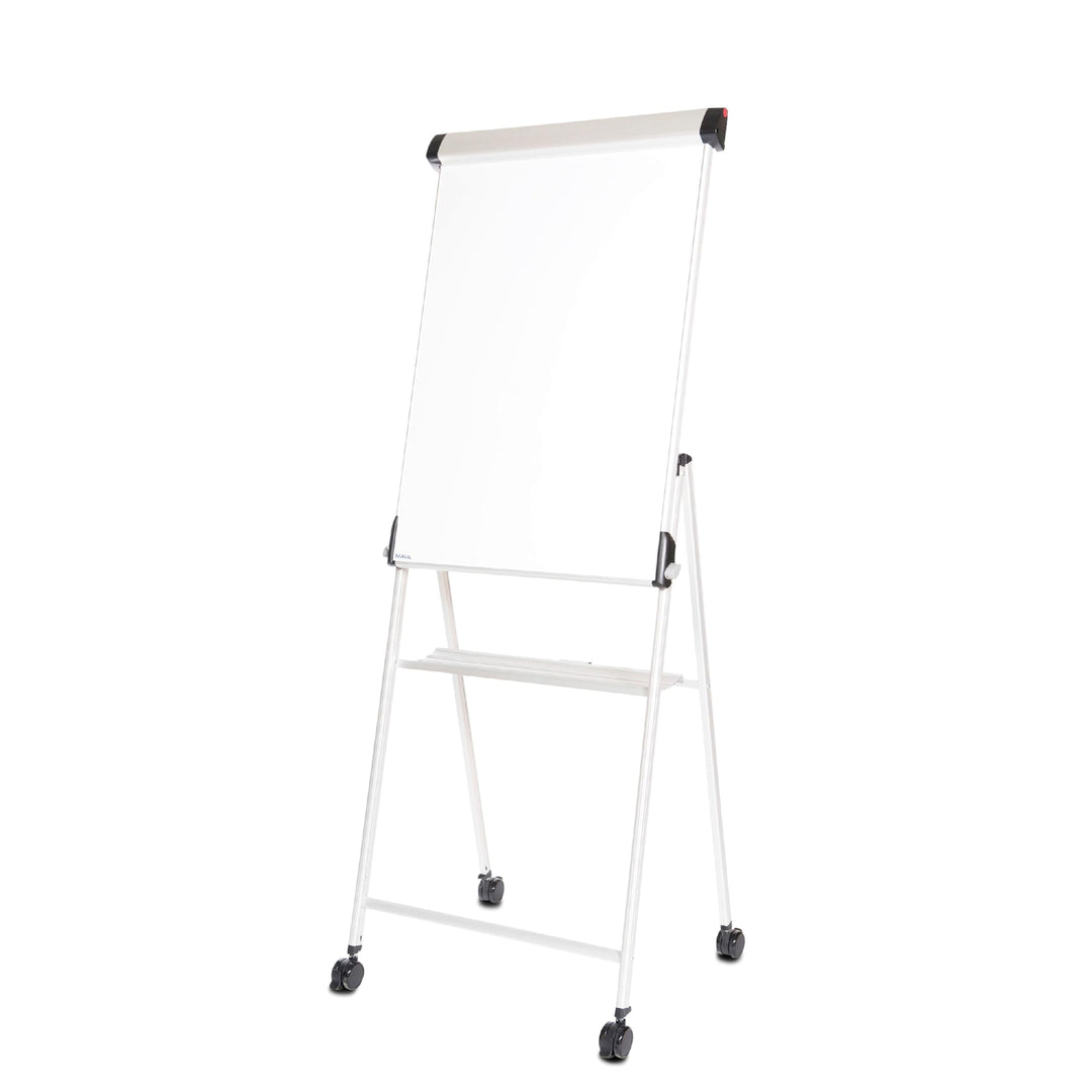 Maul Flipchart MAULpro 69x100,5cm | Stabiles Whiteboard mit Vierbeingestell und 4 feststellbaren Rol