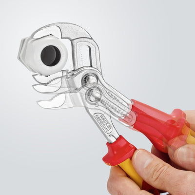 Knipex Cobra® VDE Hightech-Wasserpumpenzange, isoliert verchromt & Kraft-Seitenschneider verchromt,