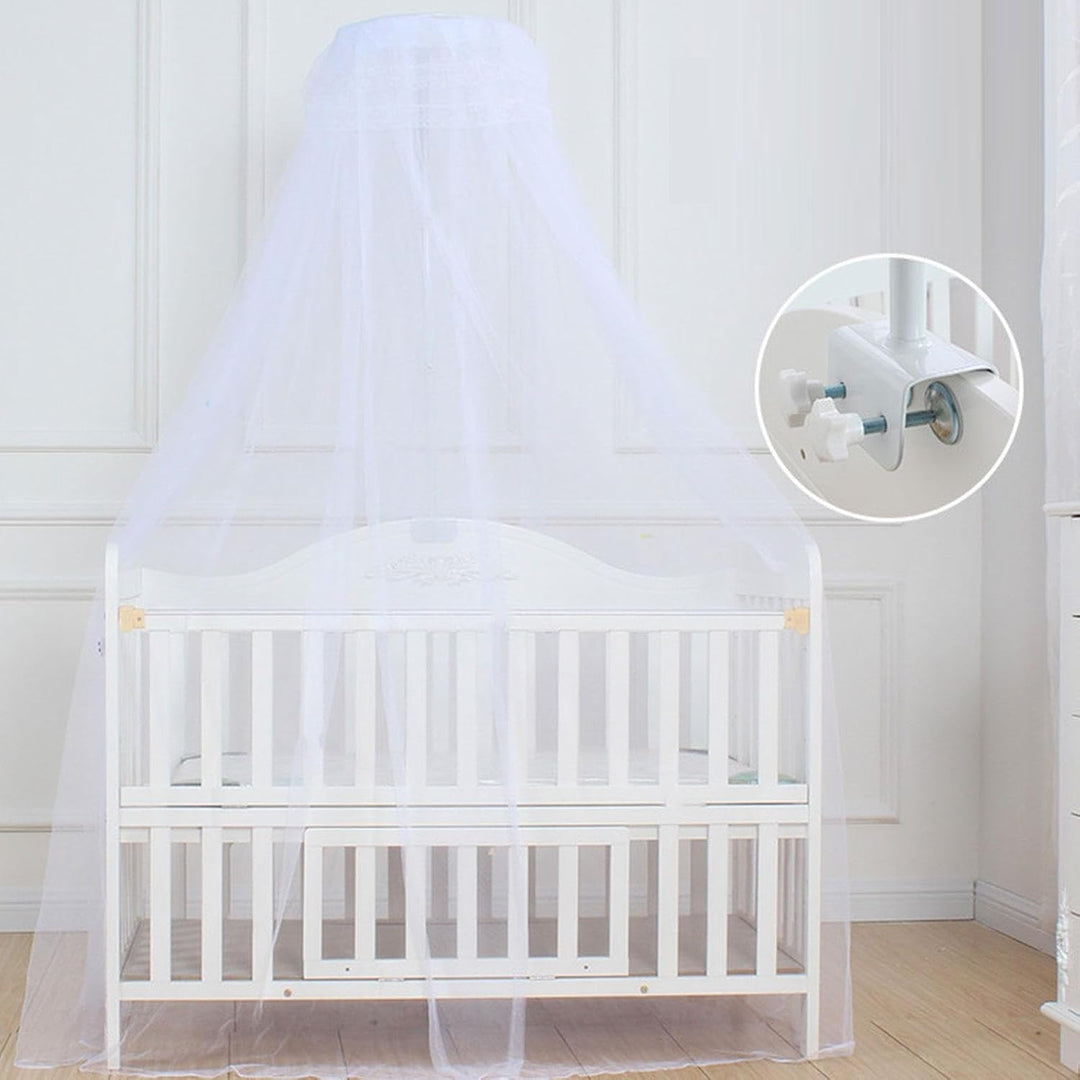 Himmelständer für Kinderbett | Robuster, 5-stufiger Netzständer verstellbar | Babybetthimmel für Bab