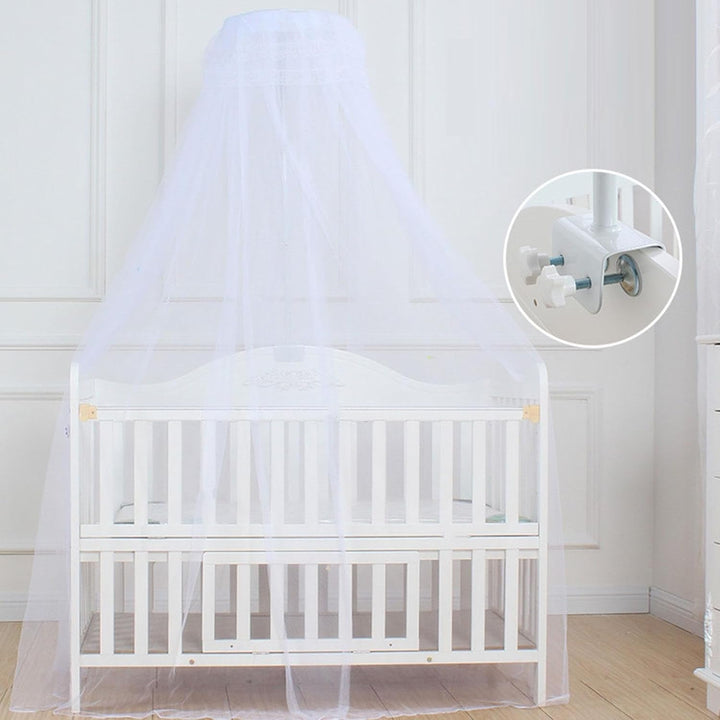 Himmelständer für Kinderbett | Robuster, 5-stufiger Netzständer verstellbar | Babybetthimmel für Bab
