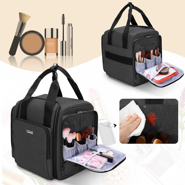 BAFASO Kulturtasche Gross, Kosmetiktasche für Make up Set, Kosmetika Organizer Tasche für Unterwegs,