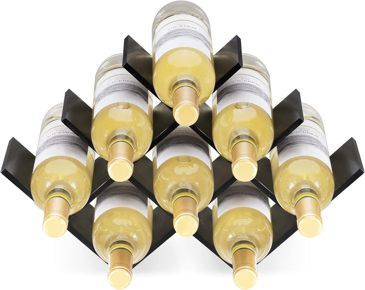 Navaris Weinregal Flaschenregal Weinständer aus Bambus - 43,5x10x29,5cm Wein Regal für Flaschen - Fl