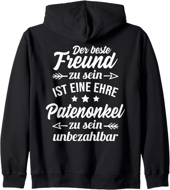 Bester Freund und Patenonkel - Onkel Pate Taufe Geschenk Kapuzenjacke