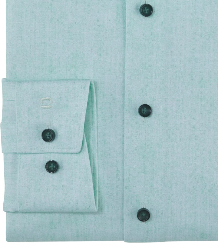 OLYMP Herren Businesshemd Langarm Luxor 24/Seven,modern fit,New Kent 47 Grosse Grössen Hellgrün 40,