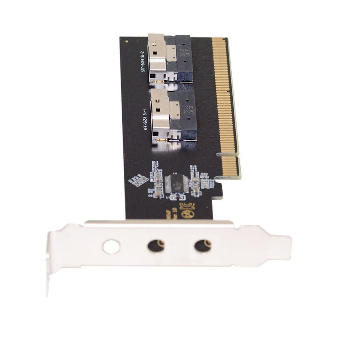 Xiwai Slimline Dual SFF-8654 8X 4 NVME auf PCIE Express 3.0 4.0 Raid Card VROC Raid0 Hyper Adapter S