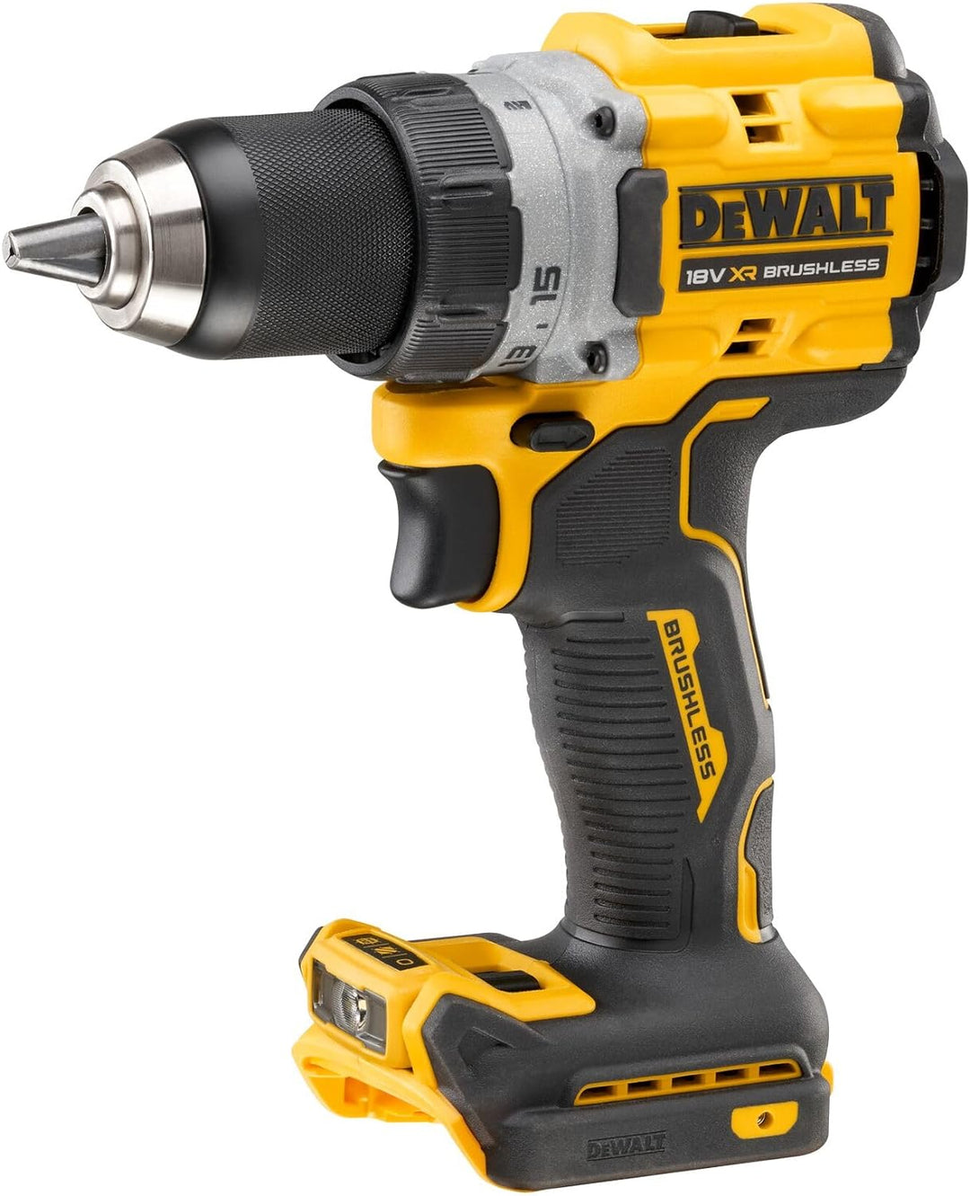 Dewalt 18 Volt 2-Gang Akku Bohrschrauber DCD800NT (kraftvolles 2-Gang Vollmetall-Getriebe, bürstenlo