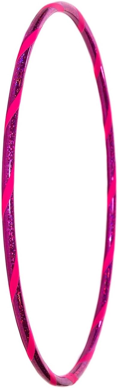 Hoopomania Glamour Kinder Hula Hoop Reifen Ø60cm Glitter-Pink-Pink, Ø60cm Glitter-Pink-Pink
