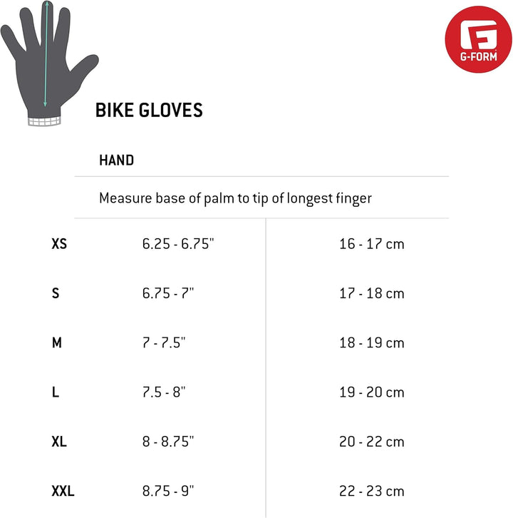 G-Form Sorata Trail Handschuhe, Schwarz/Grau, Schwarz