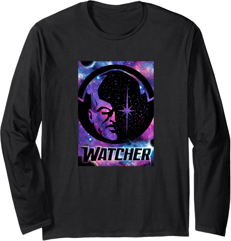 Marvel What If Watcher Galactic Poster Langarmshirt