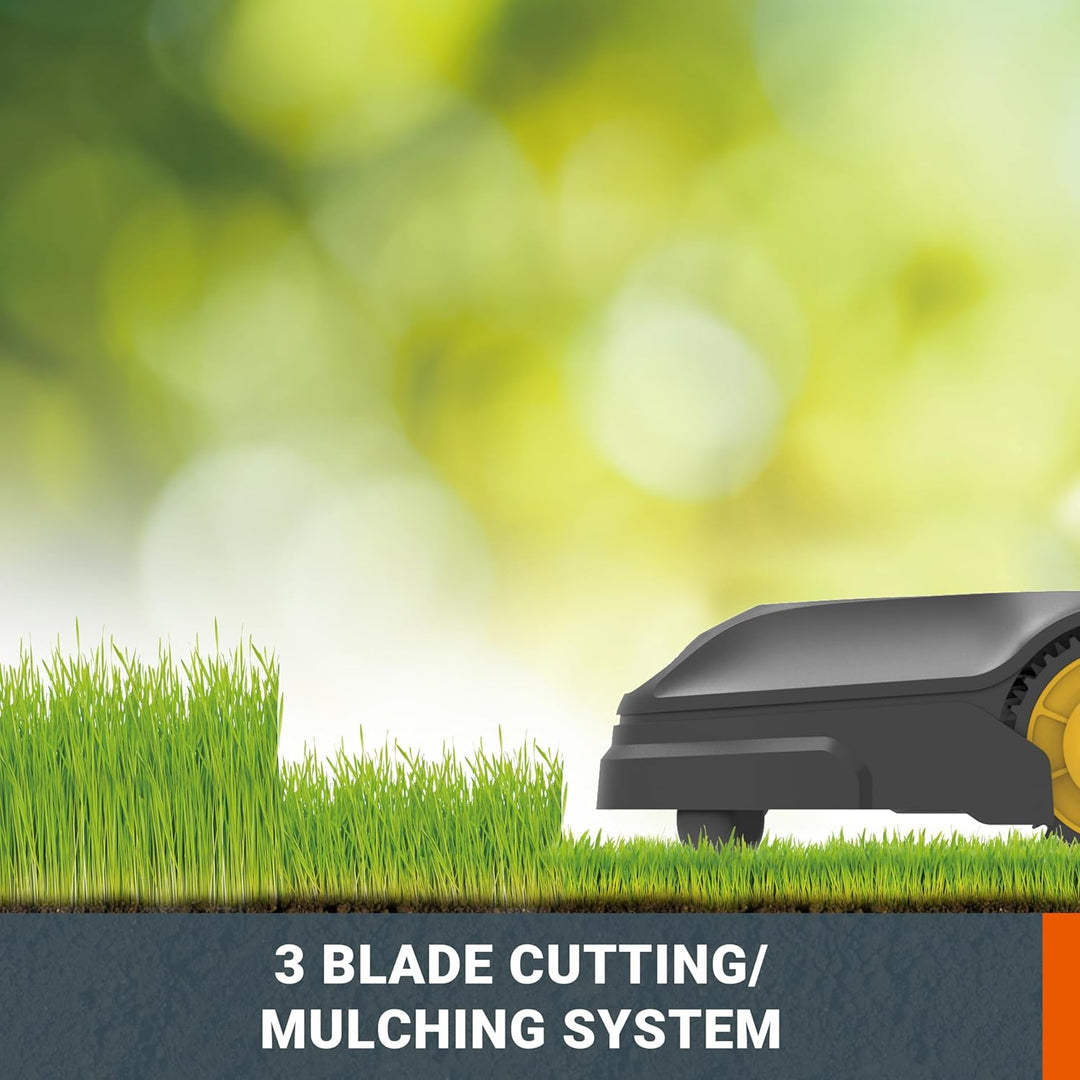 LANDXCAPE 18V (20V MAX) 300 m² Rasenmähroboter LX850, 3-Klingen-Mulch-/Schneidesystem, leise und zuv