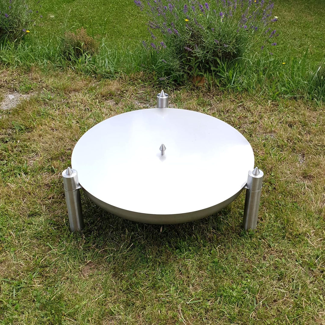 Deckel für Feuerschalen Ø 80cm (Edelstahl Ø 80 cm), Edelstahl Ø 80 cm