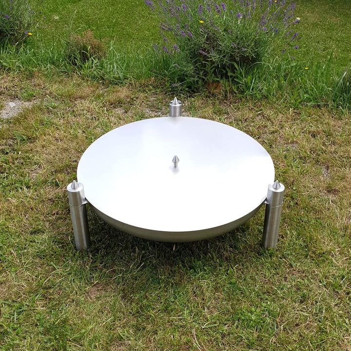 Deckel für Feuerschalen Ø 80cm (Edelstahl Ø 80 cm), Edelstahl Ø 80 cm