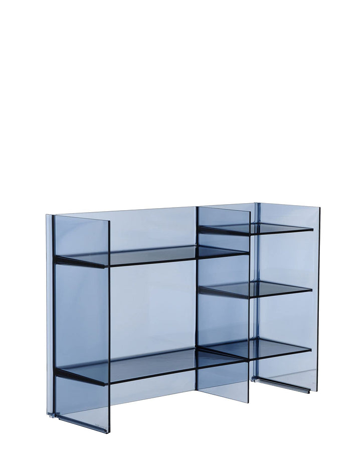 Kartell Sound-Rack, Bambus, blau, 26 x 53 x 75 cm Blu Tramonto, Blu Tramonto