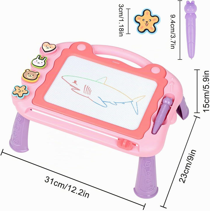 Sarsumir Magnetische Maltafel Zaubertafeln für Kinder, Zaubertafel Maltafel Magnettafel Reisegrösse,