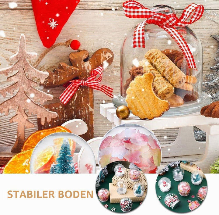 Kunststoff-Schneekugeln, 15 Stück 150 Ml DIY-Schneekugel Aus Durchsichtigem Kunststoff mit künstlich