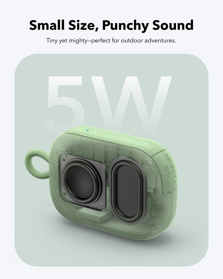 soundcore Anker Select 4 Go Bluetooth Lautsprecher, portabler Mini-Lautsprecher Dusche, 20h Spielzei