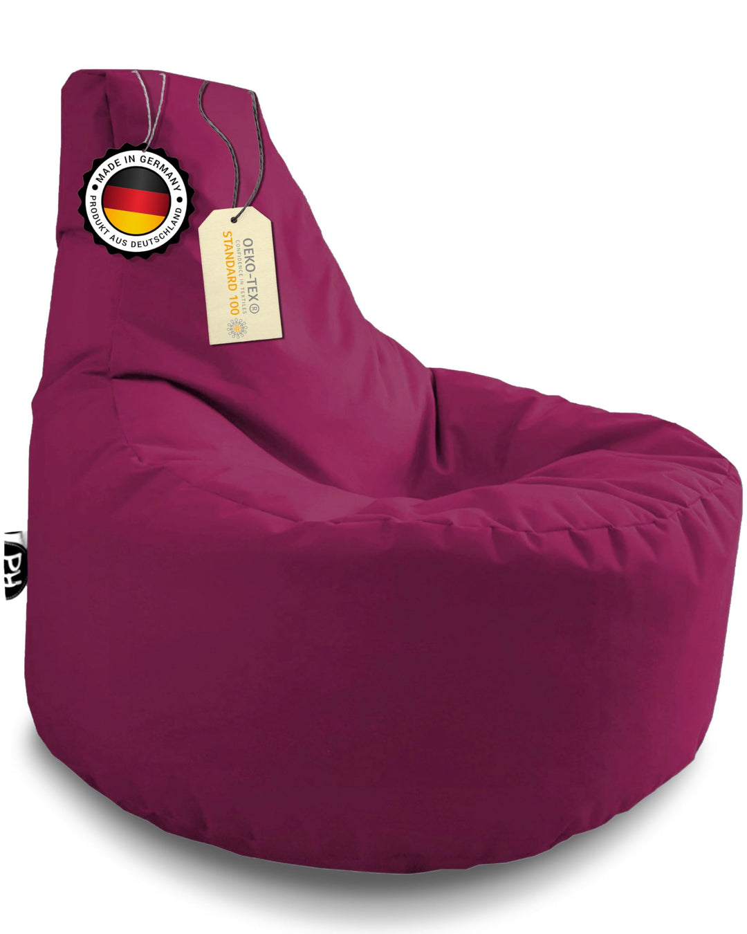 PATCH HOME Gamer Sessel mit Reissverschluss Lounge Kissen Sitzsack Sitzkissen Bean Bag In & Outdoor
