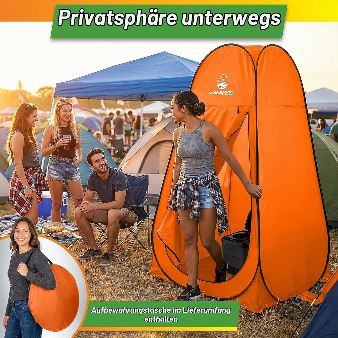 Pop-Up-Pod – Sichtschutz-Duschzelt, Ankleidezimmer oder tragbare Toilettenkabine mit Tragetasche für