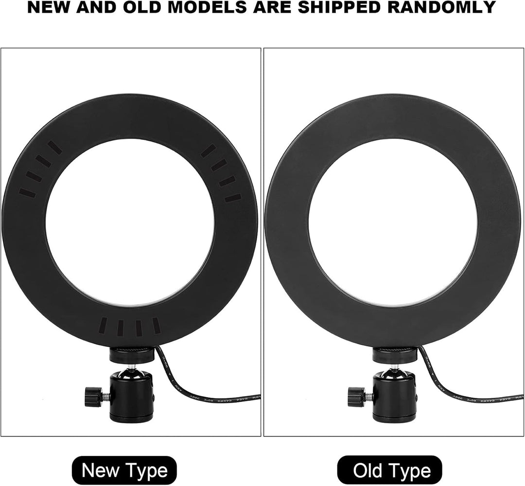 6 Zoll Rundes LED-Ringlicht, USB-Schnittstelle Dreifarbige Temperatur, 10 Stufen Einstellbare Dimmba