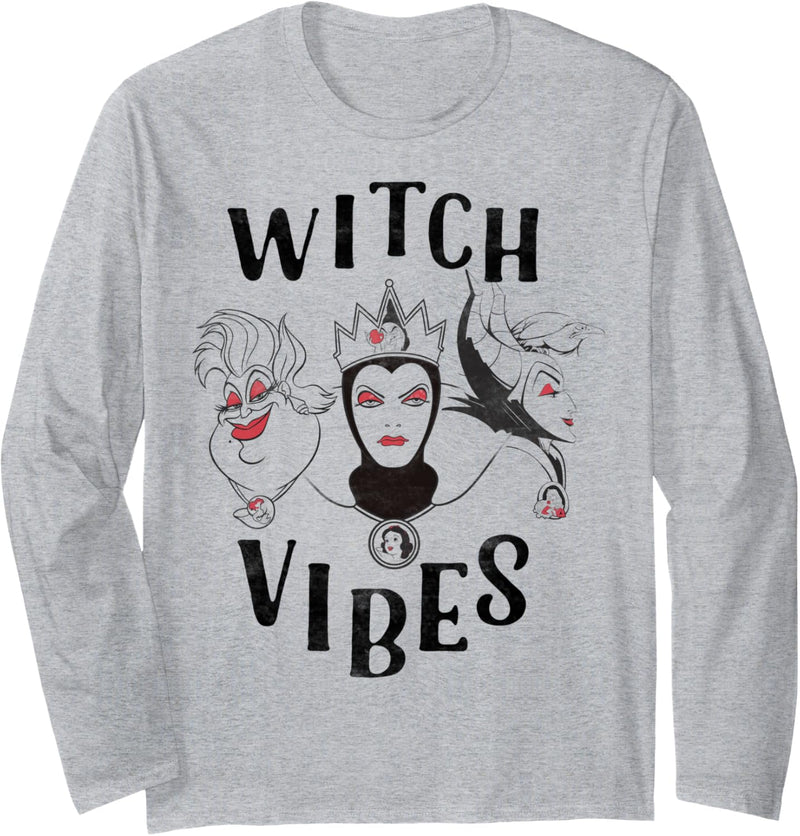 Disney Three Evil Villains Witch Vibes Langarmshirt