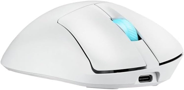 ASUS ROG Keris II Origin White Wireless RGB Gaming-Maus (ergonomisch, FPS Esport 65g leicht, ROG Aim